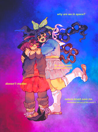 himiko yumeno and tenko chabashira (danganronpa)